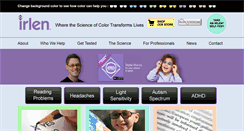 Desktop Screenshot of irlen.com